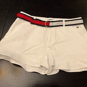 Tommy Hilfiger Ruffle Shorts with Belt